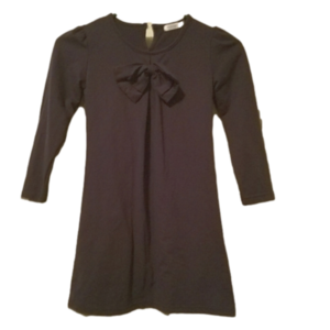 Girls long sleeve navy blue dress